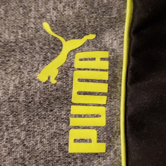 Puma Boys Black/Gray Zip Up Hooded Pullover Sweater - Size XL (18-20) - Picture 3 of 9